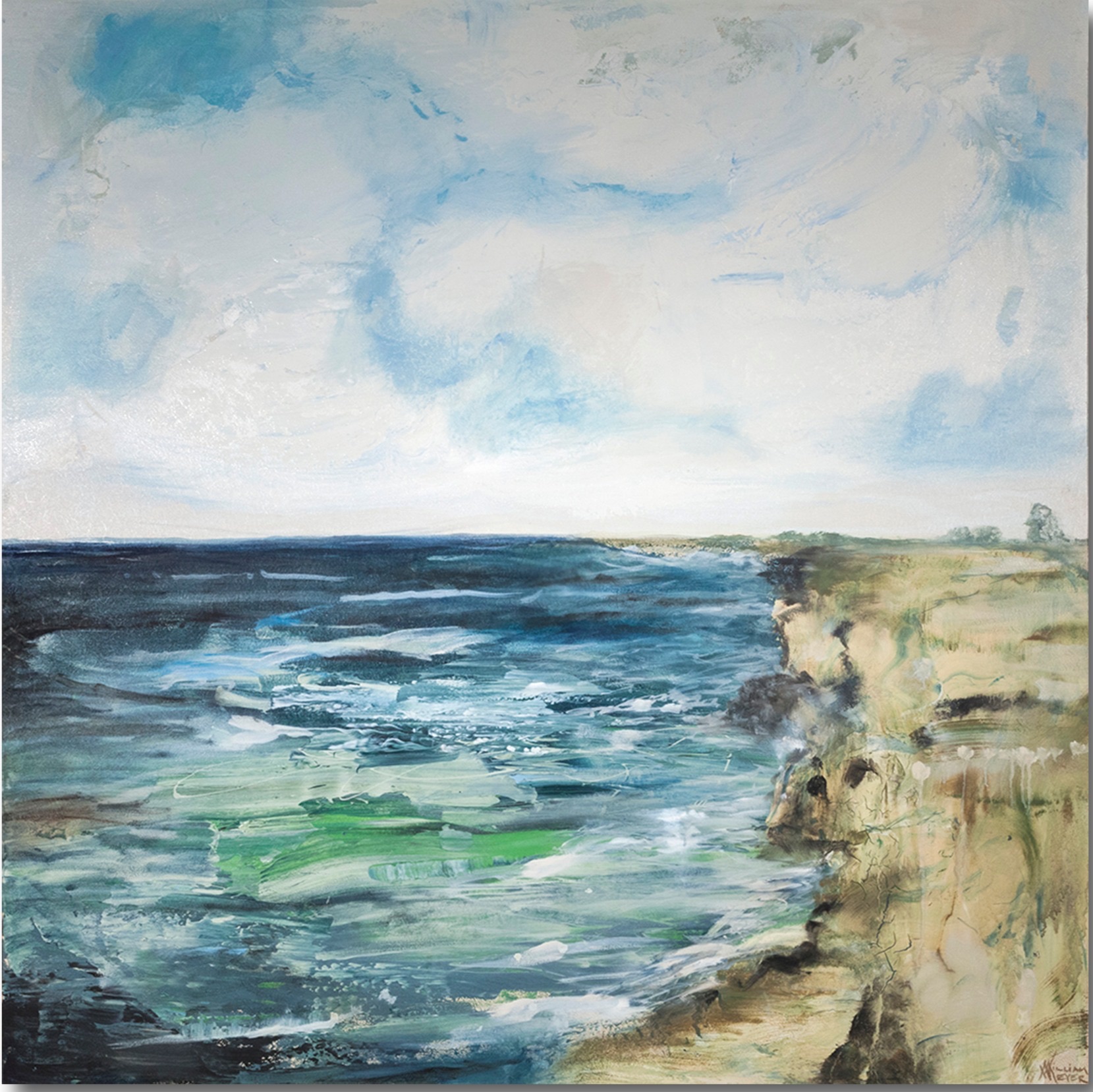 Irish Cliffside, artwork by William Meyer