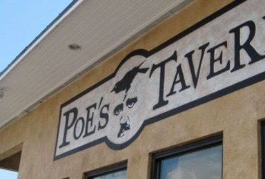 Poe's Tavern sign
