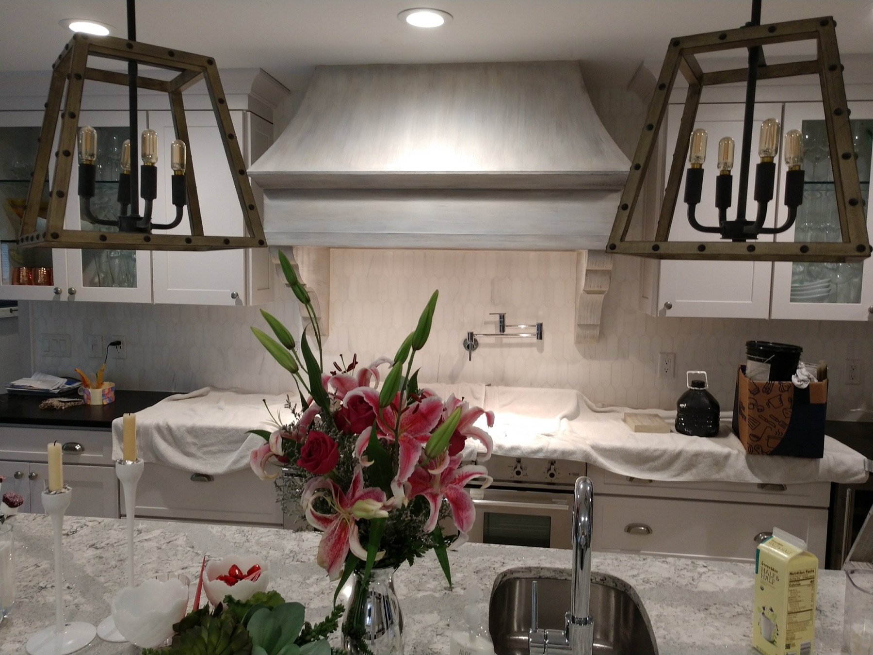 Custom hand-painted range hood by William Meyer, photo 4 of 23